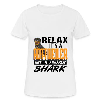 Rottweiler - T-shirt respirant Femme - blanc - Devant - AI Model Female 172 dark (172cm)