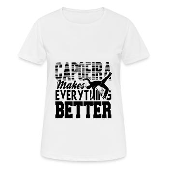 Capoeira - T-shirt respirant Femme - blanc - Devant - AI Model Female 172 dark (172cm)