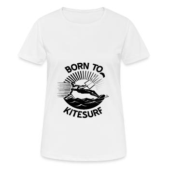 Kitesurf - T-shirt respirant Femme - blanc - Devant - AI Model Female 172 dark (172cm)