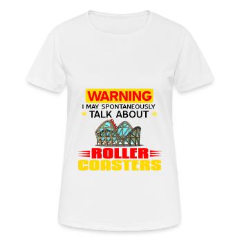 roller coaster - Women's Breathable T-Shirt - white - Front - AI Model Female 172 dark (172cm)
