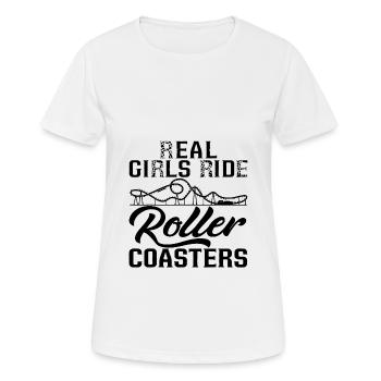 roller coaster - Women's Breathable T-Shirt - white - Front - AI Model Female 172 dark (172cm)