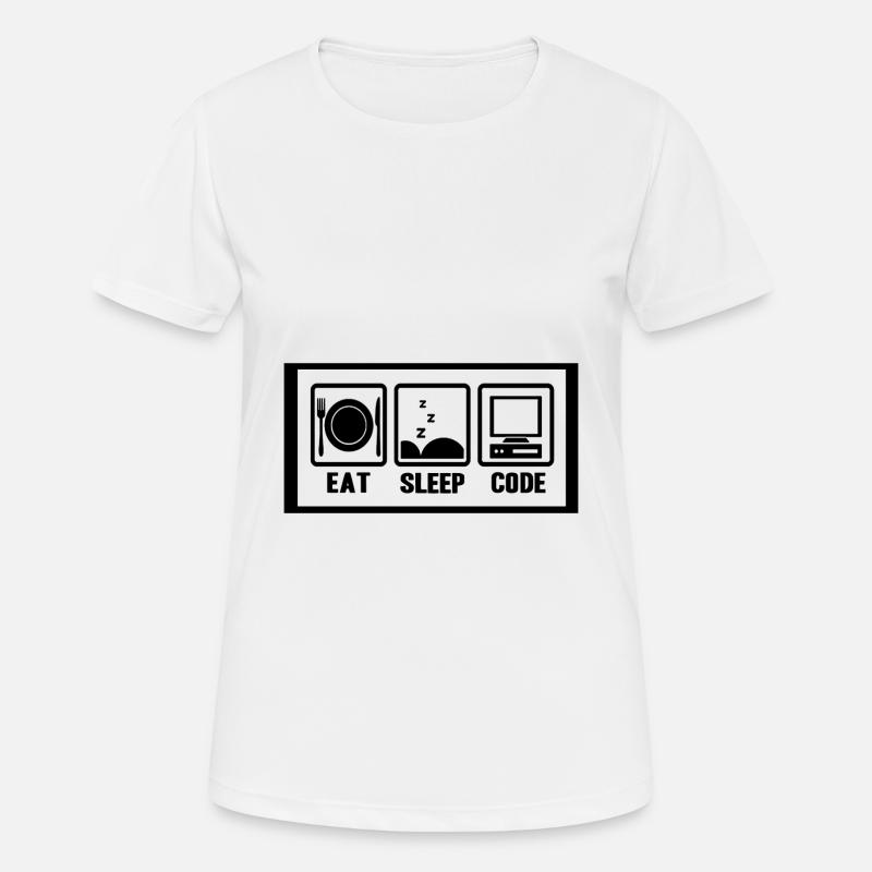 Programmer coder software developer computer - Women's Breathable T-Shirt - white
