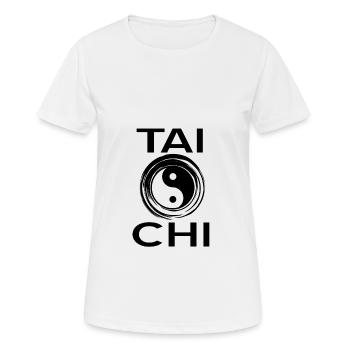 Tai Chi - Frauen T-Shirt atmungsaktiv - Weiß - Vorne - AI Model Female 172 dark (172cm)
