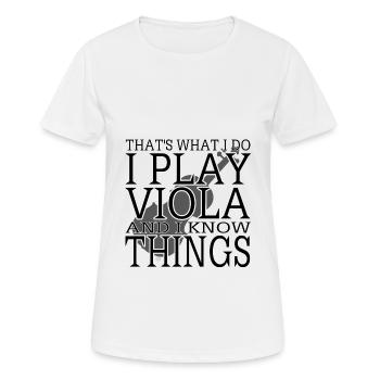 Viola - Women's Breathable T-Shirt - white - Front - AI Model Female 172 dark (172cm)