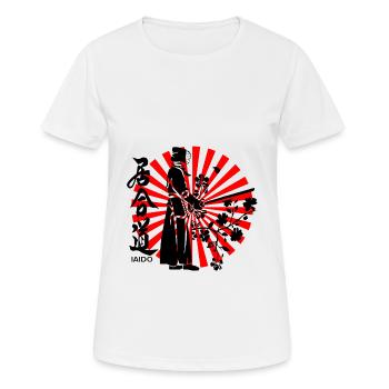 Iaido - T-shirt respirant Femme - blanc - Devant - AI Model Female 172 dark (172cm)