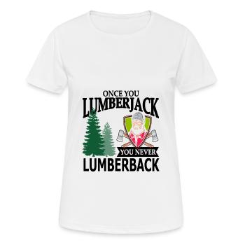 lumberjack - Women's Breathable T-Shirt - white - Front - AI Model Female 172 dark (172cm)