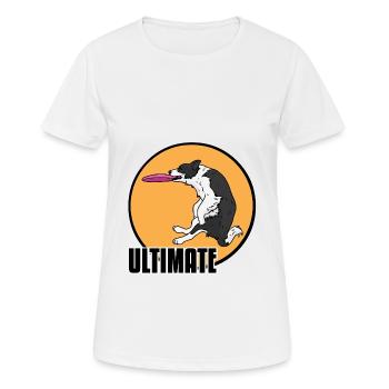 Border Collie - T-shirt respirant Femme - blanc - Devant - AI Model Female 172 dark (172cm)
