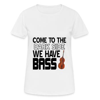 Kontrabass - Frauen T-Shirt atmungsaktiv - Weiß - Vorne - AI Model Female 172 dark (172cm)