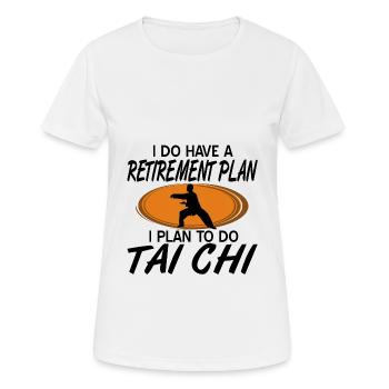 Tai Chi - Frauen T-Shirt atmungsaktiv - Weiß - Vorne - AI Model Female 172 dark (172cm)