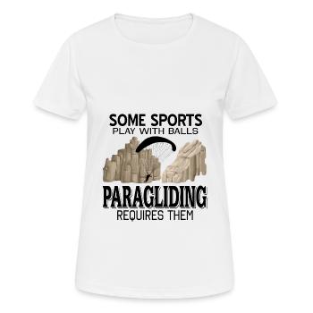 Paragliding - Women's Breathable T-Shirt - white - Front - AI Model Female 172 dark (172cm)