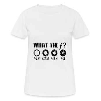 photographer - Women's Breathable T-Shirt - white - Front - AI Model Female 172 dark (172cm)
