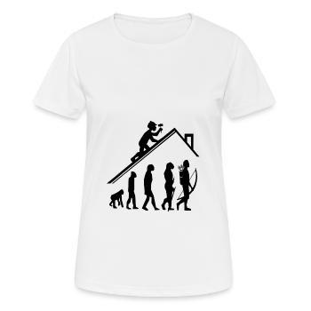 Charpentier - T-shirt respirant Femme - blanc - Devant - AI Model Female 172 dark (172cm)