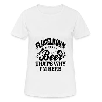 Piano à queue - T-shirt respirant Femme - blanc - Devant - AI Model Female 172 dark (172cm)