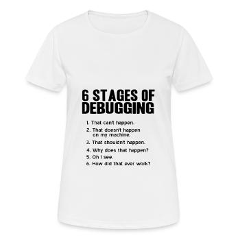 programmer - Women's Breathable T-Shirt - white - Front - AI Model Female 172 dark (172cm)