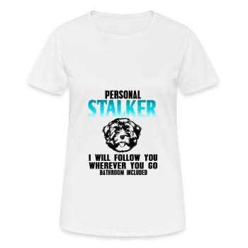 Bichon Havanais - T-shirt respirant Femme - blanc - Devant - AI Model Female 172 dark (172cm)