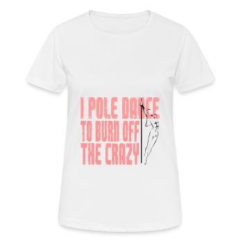 Pole Dance - Frauen T-Shirt atmungsaktiv - Weiß - Vorne - AI Model Female 172 dark (172cm)