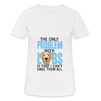 Labrador - T-shirt respirant Femme - blanc - Devant - AI Model Female 172 dark (172cm)