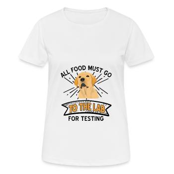 Labrador - Frauen T-Shirt atmungsaktiv - Weiß - Vorne - AI Model Female 172 dark (172cm)