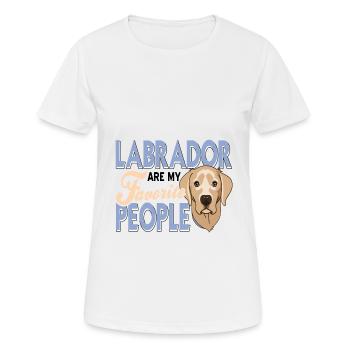 Labrador - Frauen T-Shirt atmungsaktiv - Weiß - Vorne - AI Model Female 172 dark (172cm)