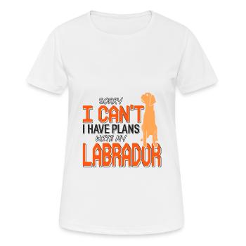 Labrador - Frauen T-Shirt atmungsaktiv - Weiß - Vorne - AI Model Female 172 dark (172cm)