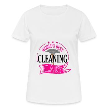 Cadeau de femme de ménage - T-shirt respirant Femme - blanc - Devant - AI Model Female 172 dark (172cm)