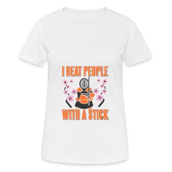Kendo - T-shirt respirant Femme - blanc - Devant - AI Model Female 172 dark (172cm)