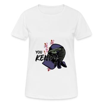 Kendo - T-shirt respirant Femme - blanc - Devant - AI Model Female 172 dark (172cm)