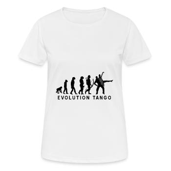 Tango - Frauen T-Shirt atmungsaktiv - Weiß - Vorne - AI Model Female 172 dark (172cm)