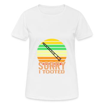 Klarinette - Frauen T-Shirt atmungsaktiv - Weiß - Vorne - AI Model Female 172 dark (172cm)