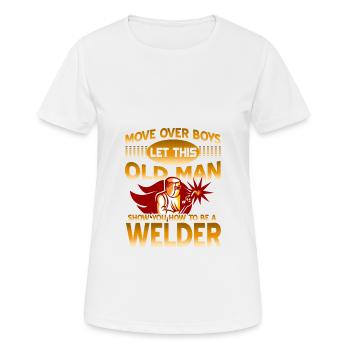 welder - Women's Breathable T-Shirt - white - Front - AI Model Female 172 dark (172cm)