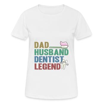 Zahnarzt - Frauen T-Shirt atmungsaktiv - Weiß - Vorne - AI Model Female 172 dark (172cm)