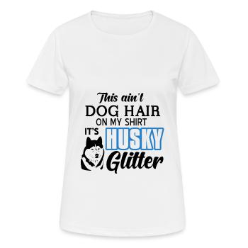 Sibirischer Husky - Frauen T-Shirt atmungsaktiv - Weiß - Vorne - AI Model Female 172 dark (172cm)