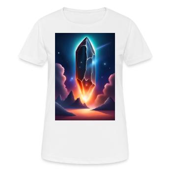 Gigantic mysterious meteoroid from outer space - Women's Breathable T-Shirt - white - Front - AI Model Female 172 dark (172cm)