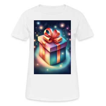 Magical surprise present - Women's Breathable T-Shirt - white - Front - AI Model Female 172 dark (172cm)