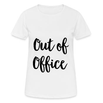 office - Women's Breathable T-Shirt - white - Front - AI Model Female 172 dark (172cm)
