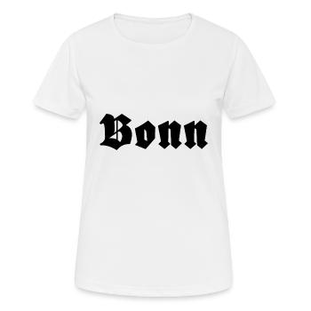Bonn - Frauen T-Shirt atmungsaktiv - Weiß - Vorne - AI Model Female 172 dark (172cm)