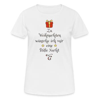 Baby Weihnachten - Frauen T-Shirt atmungsaktiv - Weiß - Vorne - AI Model Female 172 dark (172cm)
