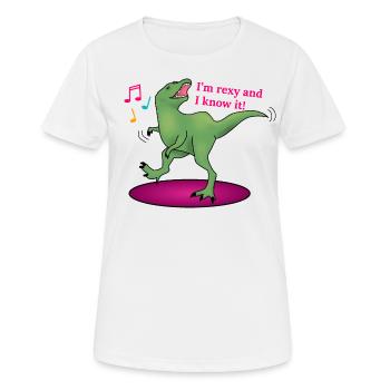 I’m rexy and I know it! - Women's Breathable T-Shirt - white - Front - AI Model Female 172 dark (172cm)
