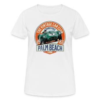 Vintage car club Palm beach grand prix - T-shirt respirant Femme - blanc - Devant - AI Model Female 172 dark (172cm)