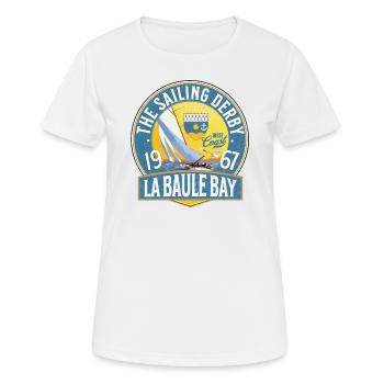 Segel-Derby in der Bucht von La Baule - Frauen T-Shirt atmungsaktiv - Weiß - Vorne - AI Model Female 172 dark (172cm)