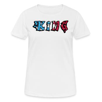 King Graffiti Street Style - Women's Breathable T-Shirt - white - Front - AI Model Female 172 dark (172cm)