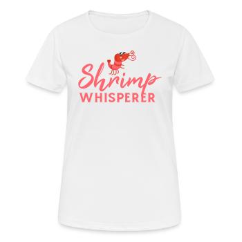 Shrimp Whisperer - Frauen T-Shirt atmungsaktiv - Weiß - Vorne - AI Model Female 172 dark (172cm)