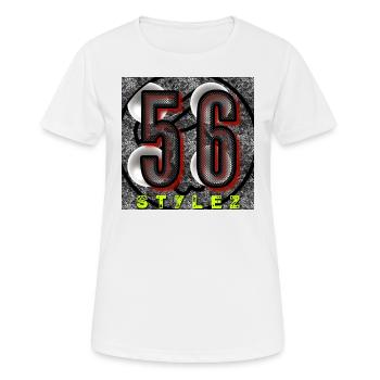 56-Stylez - Image - 2023 - T-shirt respirant Femme - blanc - Devant - AI Model Female 172 dark (172cm)