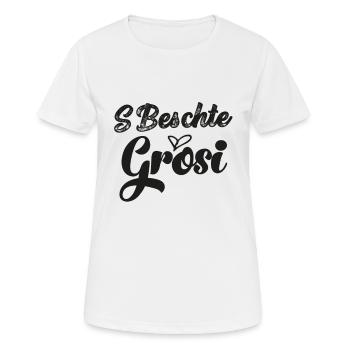Beschte Grosi Oma Schweiz Lieblingsoma Beste Omi - Frauen T-Shirt atmungsaktiv - Weiß - Vorne - AI Model Female 172 dark (172cm)