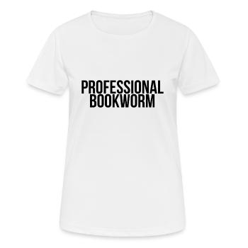 Professional bookworm - Women's Breathable T-Shirt - white - Front - AI Model Female 172 dark (172cm)