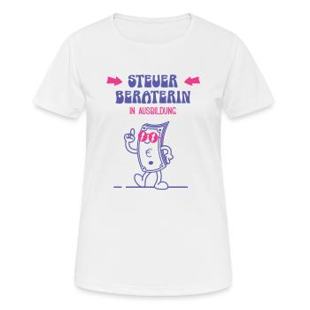 Steuerberaterin Ausbildung Steuerfachangestellte - Frauen T-Shirt atmungsaktiv - Weiß - Vorne - AI Model Female 172 dark (172cm)