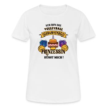 Volleyballerin Geburtstag Volleyballspielerin Geb - Frauen T-Shirt atmungsaktiv - Weiß - Vorne - AI Model Female 172 dark (172cm)