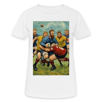 Unerwarteter Schiedsrichter in Aktion - Frauen T-Shirt atmungsaktiv - Weiß - Vorne - AI Model Female 172 dark (172cm)