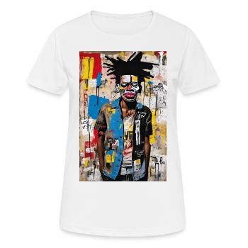 Lebendige Farben der Identität - Frauen T-Shirt atmungsaktiv - Weiß - Vorne - AI Model Female 172 dark (172cm)
