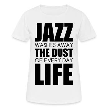Jazz - Music - Blues - Funk - Jazzman - Groove - Women's Breathable T-Shirt - white - Front - AI Model Female 172 dark (172cm)